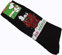 Men's Snoopy Christmas Socks - Be Merry