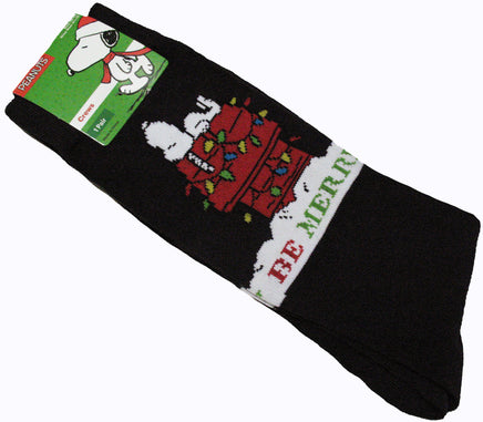 Men's Snoopy Christmas Socks - Be Merry - snoopn4pnuts.com