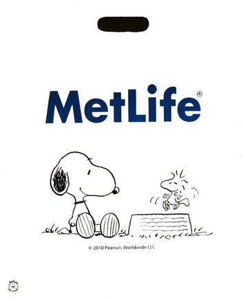 Met Life Snoopy Large Vinyl Tote Bag - On Sale!