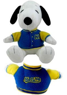 Met Life Plush Doll - Snoopy Letterman