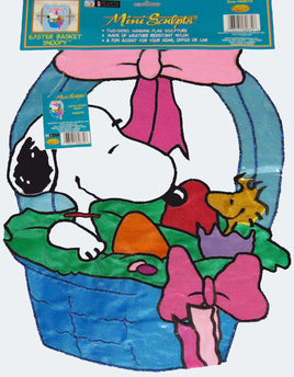 EASTER BASKET SNOOPY Mini Sculpted Flag - snoopn4pnuts.com