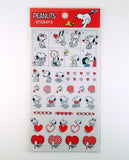 Peanuts Die-Cut Mini Plastic Stickers - Peanuts Love Hearts