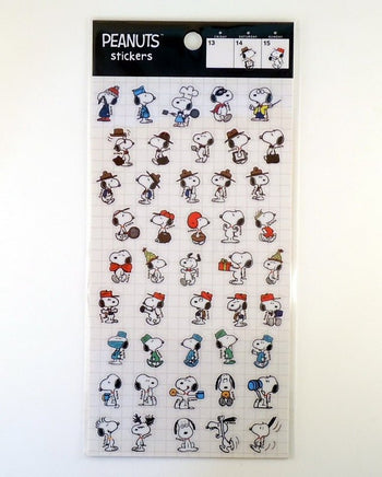 Peanuts Die - Cut Mini Plastic Stickers - Snoopy Personas - snoopn4pnuts.com