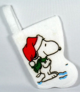 Snoopy Mini Christmas Stocking - Snoopy Santa