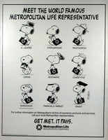 Met Life Advertisement - Snoopy Met Life Representative (1985)