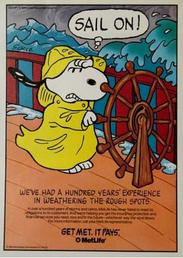 Met Life Advertisement - Snoopy Sailor (1990)