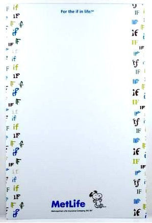 Met Life "If" Notepad