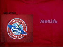 Met Life 20Th Anniversary Blimp Snoopy T-Shirt - On Sale!
