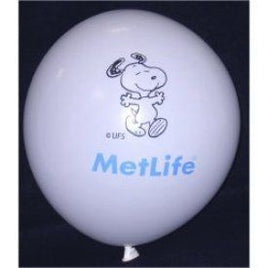 Snoopy Met Life Latex Balloon (Air Fill/Not Helium)  -  On Sale!
