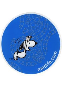 Met Life Blue Car Static Pvc Window Cling Decal