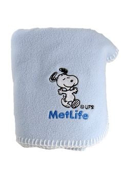 Met Life Fleece Baby Blanket (Blue) - On Sale!