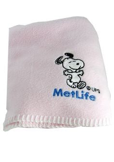 Met Life Fleece Baby Blanket (Pink) - On Sale!