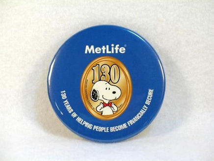 Met Life 130Th Anniversary Pinback Button - Reduced Price!