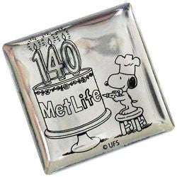 Met Life 140Th Anniversary Metal Pin