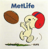 Met Life Temporary Tattoo - Snoopy Football Player