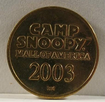 Camp Snoopy Mall Of America Coin - 2003
