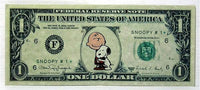 Charlie Brown and Snoopy Dollar Bill (Play Money)