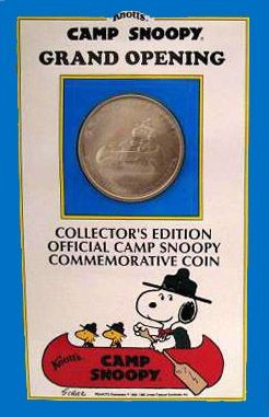 Knott's Camp Snoopy Grand Opening Commemorative Silver Coin (1992)