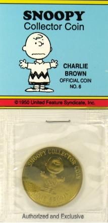 Snoopy Collector Coin # 6 - Charlie Brown
