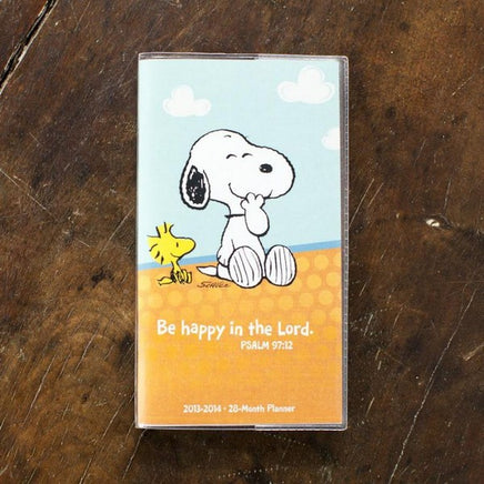 2013-2014 Peanuts 2-Year/28 Month Planner - Be Happy In The Lord
