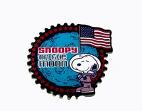 Snoopy Astronaut On The Moon Enamel Pin