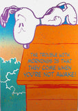 Laminated Snoopy Wall Poster