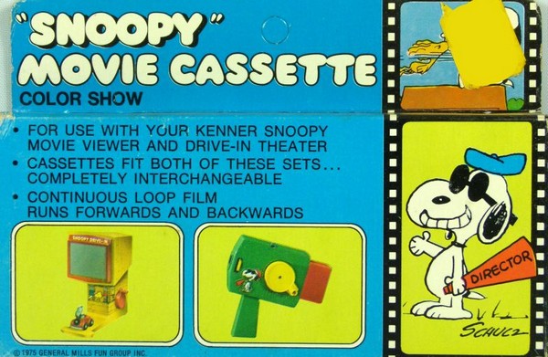 I'll Be A Dirty Bird! Snoopy Hand Held Movie Cassette