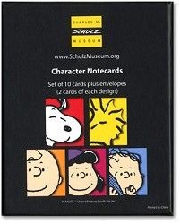 Schulz Museum Peanuts Diecut Note Card Set - Rare!