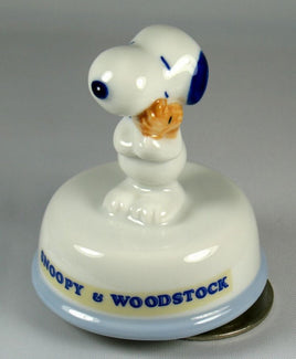 Snoopy And Woodstock Japanese Rotating Musical Figurine