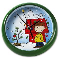 Peanuts Christmas Carol Wall/Table Clock