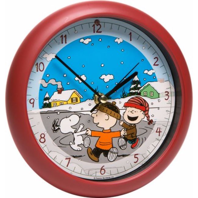 Peanuts Christmas Carol Wall/Table Clock