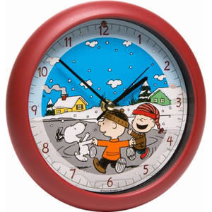 Peanuts Christmas Carol Table/Wall Clock