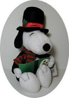 Snoopy Santa Large Vintage Plush Doll - Plays 