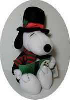 Snoopy Santa Large Vintage Plush Doll - Plays