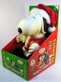 Snoopy Santa Musical Rubber Doll - Plays "Christmas Time Is Here"