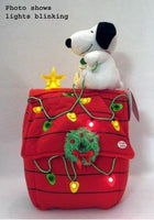 Snoopy's Lighted and Musical Plush Christmas Doghouse