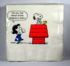 Lucy And Snoopy Vintage Party Luncheon / Dessert Napkins