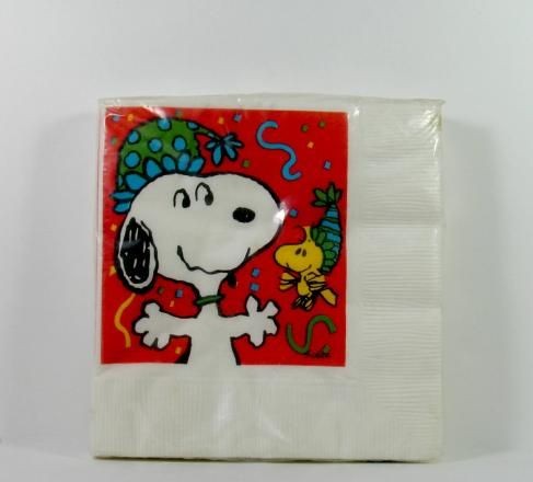 Snoopy and Woodstock Party Luncheon / Dessert Napkins