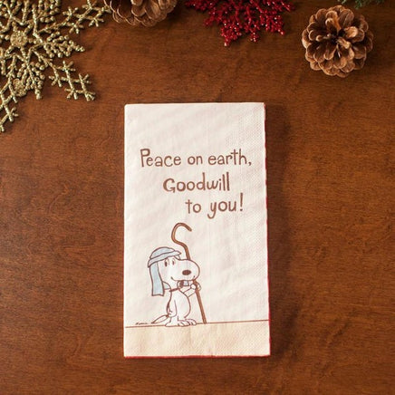 Peanuts Christmas Banquet-Style Dinner Napkins - Peace On Earth   On Sale!