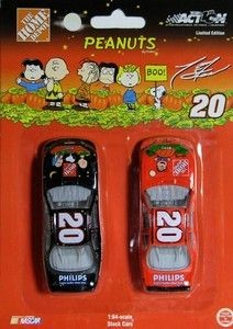 2-Pack Tony Stewart Peanuts Halloween Diecast Stock Cars