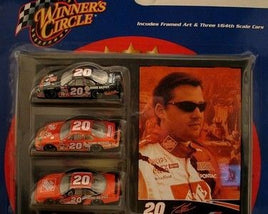 Tony Stewart Peanuts 3-Pack Diecast Cars + Framed Picture Set