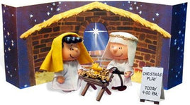 Peanuts Gang Nativity Figures With Cloth Outfits And Accessories