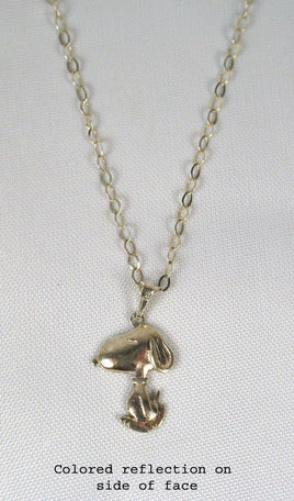 Snoopy Sterling Silver Necklace and Pendant - snoopn4pnuts.com