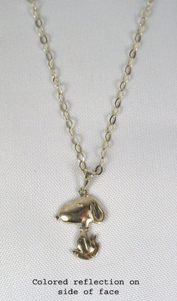 Snoopy Sterling Silver Necklace and Pendant - snoopn4pnuts.com
