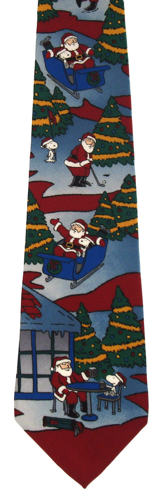 Snoopy Christmas Silk Neck Tie (FREE GIFT BOX!)
