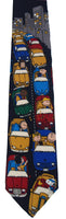 Peanuts Gang Bumper Cars Silk Neck Tie (FREE GIFT BOX!)
