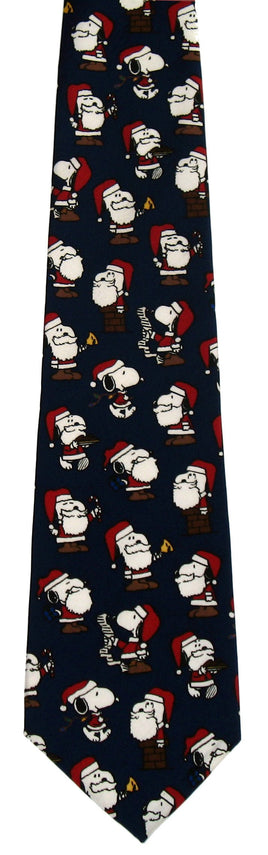 Snoopy Santa Silk Neck Tie (FREE GIFT BOX!) - snoopn4pnuts.com