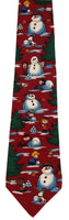 Peanuts Snowman Silk Neck Tie  (FREE GIFT BOX!)