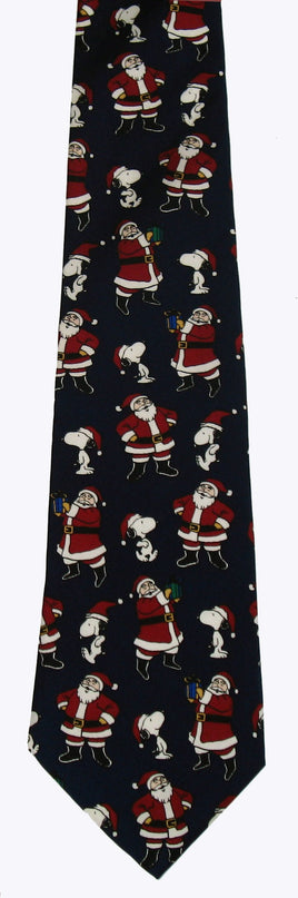 Snoopy Santa Silk Neck Tie (FREE GIFT BOX!) - snoopn4pnuts.com
