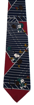 Snoopy Silk Neck Tie - Football (Free Gift Box!) - Near Mint